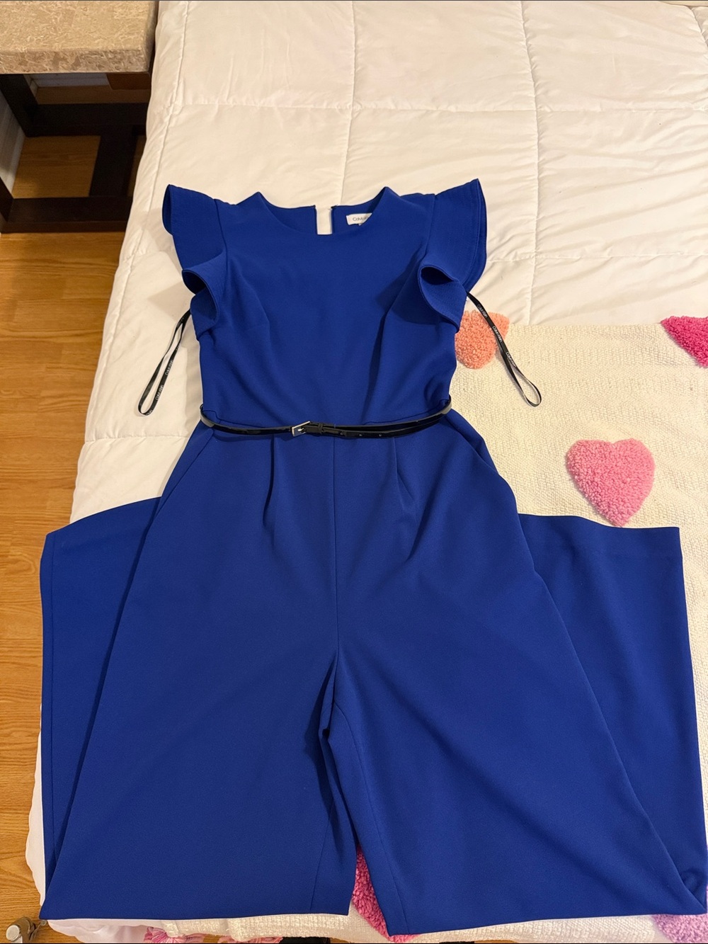 Calvin Klein Royal Blue Jumpsuit with Belt